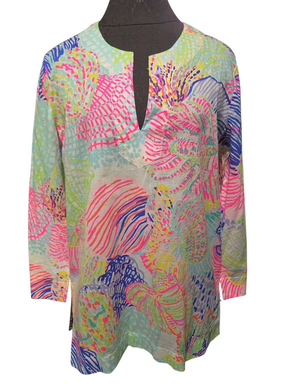 NWT Lilly Pulitzer Amelia Island Tunic top M Roar Of The Seas